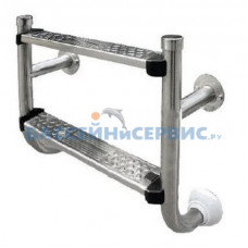 Лестница без верхних поручней 2 ступени HL 215-SR AISI-304 MARKOPOOL BHL
